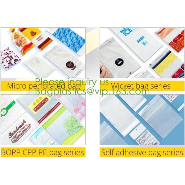 microperforated clear printed CPP bread bags,Food grade bakery microperforate OPP bags,Flower Bags /potted plant sleeves
