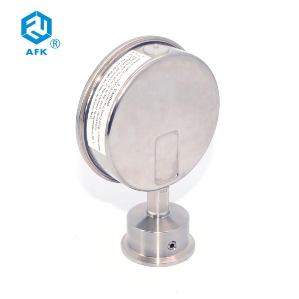 63mm Dia Gas Pressure Test Gauge 0.6MPa 24UNF2B Oil Filled Pressure Gauge