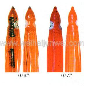 Soft squid skirt fishing lure color: 68#~80# size:3~15