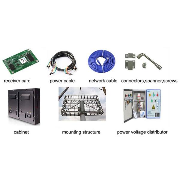 P8 Advertising Outdoor Fixed LED Display , IP65 High Brightness LED Panel Steel