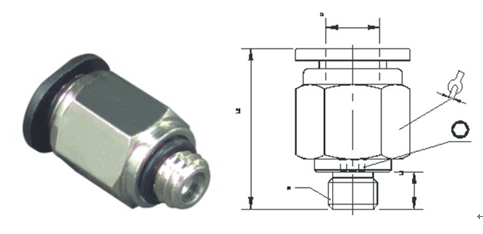 Miniature Brass Pneumatic Tube Fittings Straight / Branch Tee Type