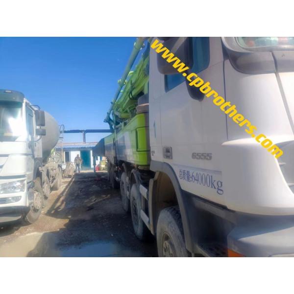 Highly Powerful 2014 Zoomlion 74m Concrete Pump with Super Long Boom Direct Support