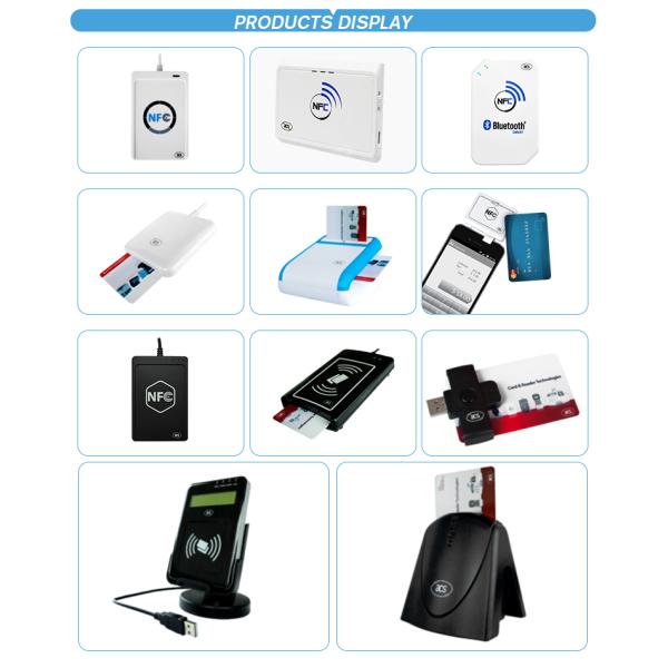 Читатель визуальное ACR123U кредитной карточки USB безконтактный RFID с весом LCD 506g