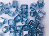 Couleur bleu clair HPHT diamant brut, couleur bleu foncé pierre de diamant brut, diamant bleu cultivé en laboratoire