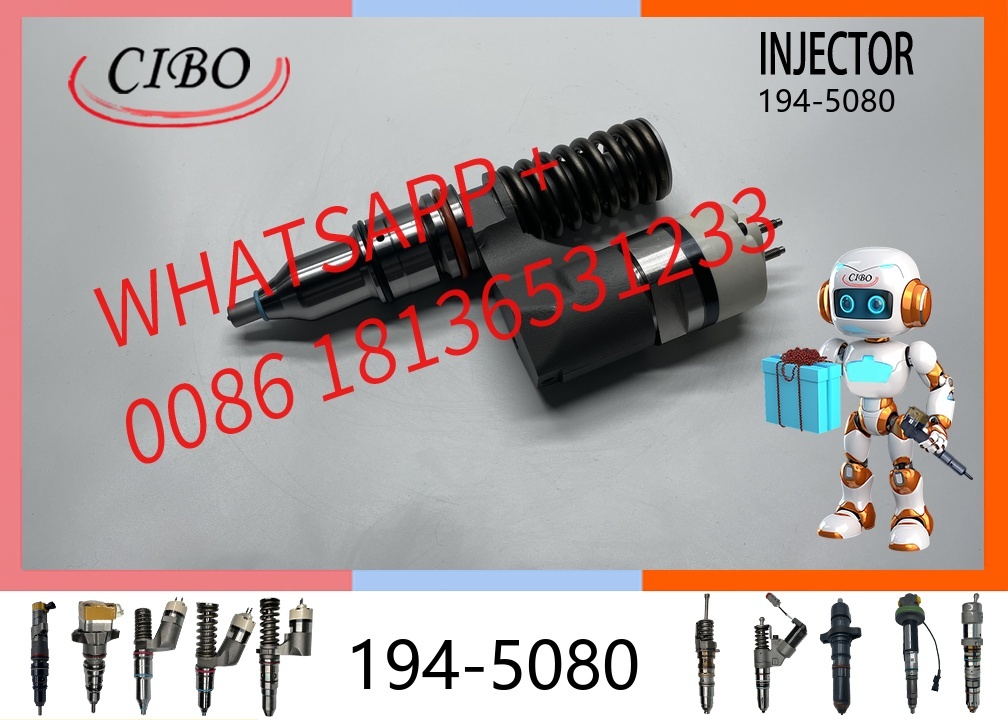 original 194-5080 Common Rail Fuel Diesel Injector for  C10 C12 345B Excavator Loader Parts 1945080 10R-0963 Diesel Engine Fuel Injector Assembly Auto Part original new injector