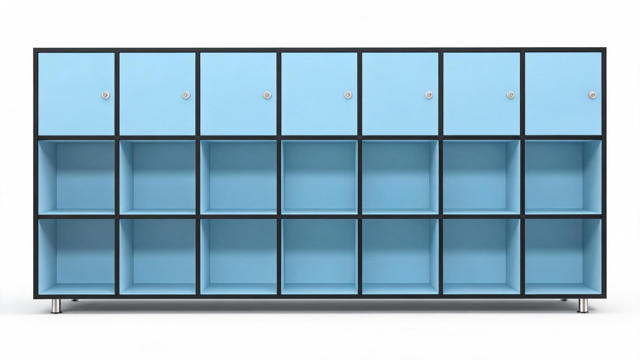 Custom HPL Phenolic Compact Laminate Locker, Multi Compartment Storage Cabinet with Lockable Doors for School & Workplace