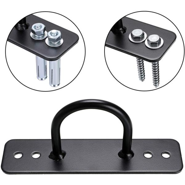 300 кг грузоподъемность Углеродистая сталь Велосипедная настенная якорь для боевых веревок/резистентных лент