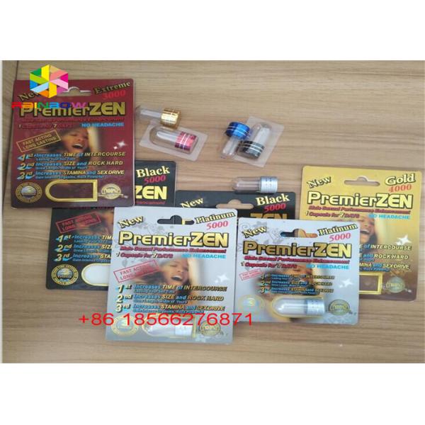 Male Enhancement Blister Card Packing Folding Paper Custom R7-5000 R7-3000