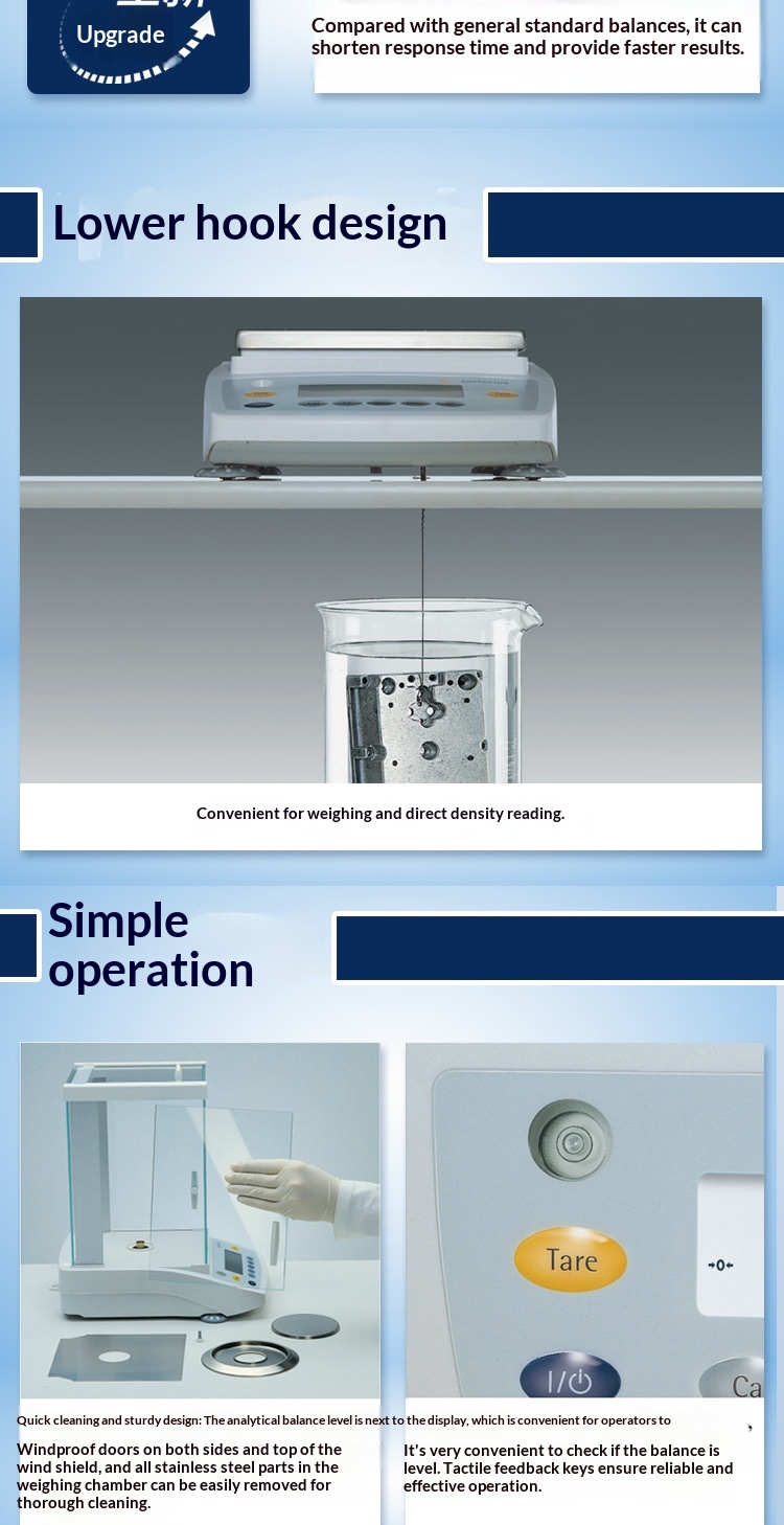 Electronic Analytical Balance BSA124S & Mettler LA84E/A 0.0001G Accuracy Manual Calibration Laboratory Balance
