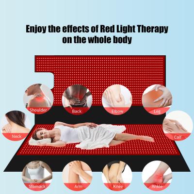 Home LED Infrared Red Light Therapy Sauna Blanket Pad For Recovery 660nm 850nm