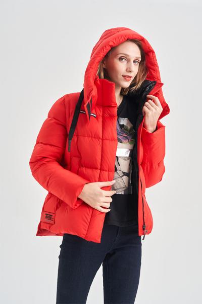 FODARLLOY 2022 High Quality Warm Hooded Lady Thin Cotton-padded Jacket Women Coat Lightweight Luxury Down Foldable Jacket