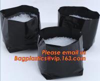 le noir de polyéthylène élèvent le pot en plastique d'usine de sacs semant des sacs de pépinière, élevage en plastique blanc noir stabilisé UV efficace