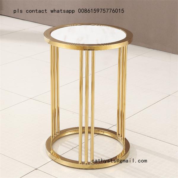marble table titanium gold stainless steel metal base or leg