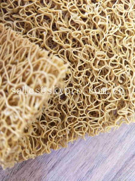 as esteiras de borracha do assoalho dos espaguetes dos macarronetes da bobina do PVC de 8mm Waterproof o Matting plástico do tapete