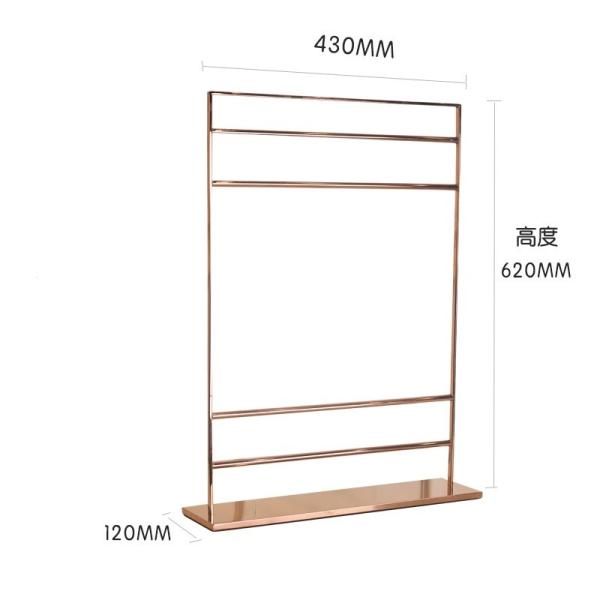 620mm X 430mm Metal Display Stands Tie Scarf Storage Tabletop Display Stands