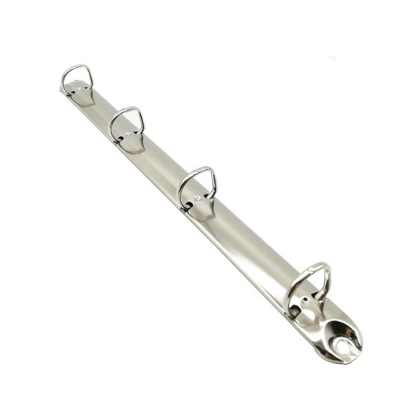 Silver 4 Ring Binder Mechanism Customized D Ring Mechanism Environmentally Friendly For Office Stationery