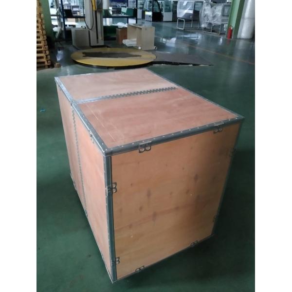 Meat display cabinet stainless steel glass front door flap type Fresh meat cabinet filp door with   looker