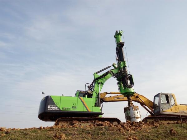 Perçage rotatoire ennuyé hydraulique Rig Piling Machine KR50A Max Depth 24m