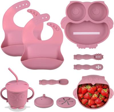 Poids léger calorifuge de silicone de nourriture de bavoirs non-toxiques pratiques de receveur