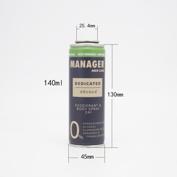 Fresh Oxygen 100ml Aerosol Canister Tinplate with Screw Cap Air Sealing Type