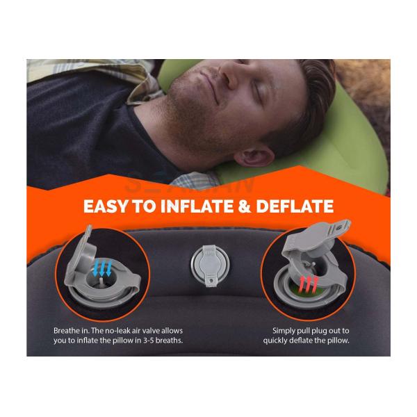 Lightweight Inflatable Camping Pillow Backpacking Beach Tent Hammock  45x26x8cm