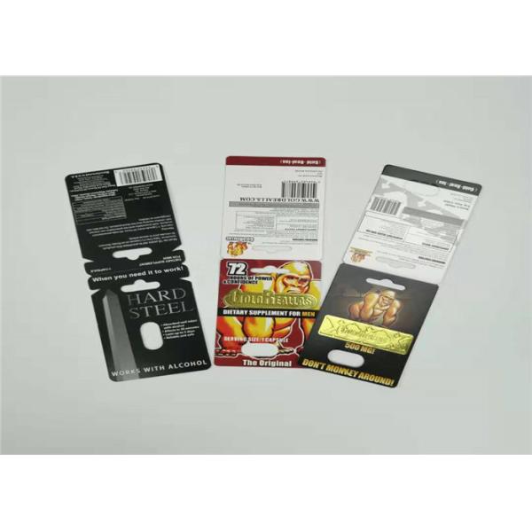 Фольга Холограм штемпелюя капсулу усиливающего агента бумажной карты мужскую упаковывая для таблеток