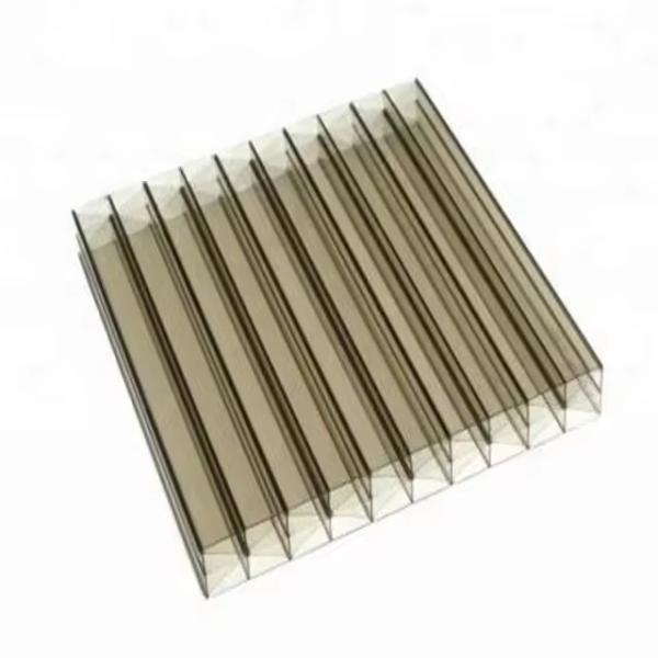 透明 16mm 4x8ポリカーボネート パネル PC素材 プラスチック 4層 ホールポリカーボネートシート 工場 安い価格 ポリカーボネート