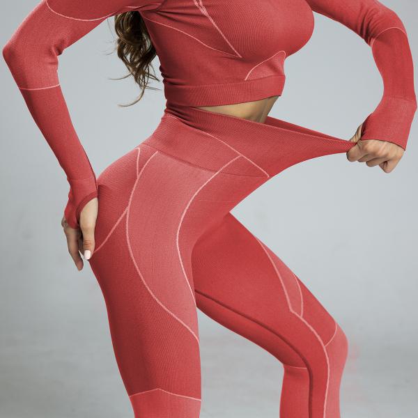 Мода Женщины Фитнес Носить Йога Братинок Эко Йога Набор Фитнес Легко розовый ремень одежда