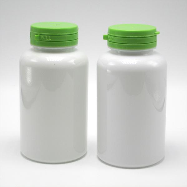 220ml PET White Round Bottle for Health Care Product Base Material PET Tear-Off Lid