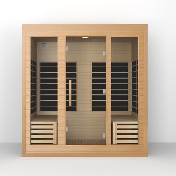 Indoor Hemlock Wood Full Spectrum Infrared Sauna Room 4 Person
