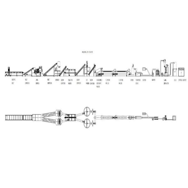 Полноавтоматический ЛЮБИМЕЦ повторно используя линию горизонтальную силу сушильщика 210КВ центрифуги