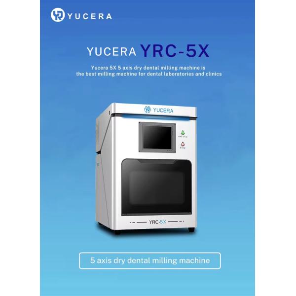 Yucera YRC-5X 5-осевая стоматологическая фрезерная машина с вертикальной фрезерной работой 90° и большим вращением оси B для увеличения использования материала на 20%