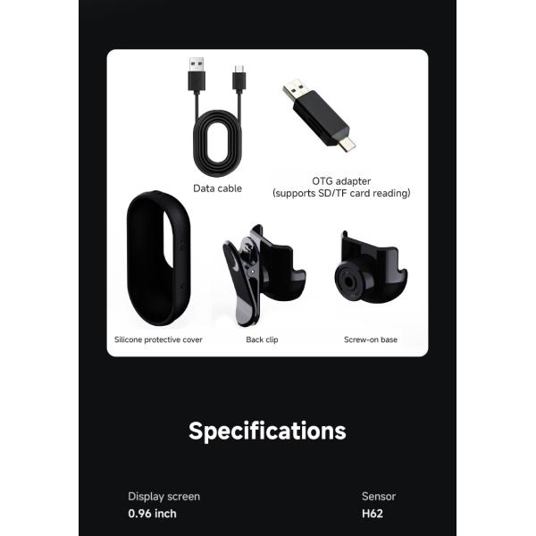 Outdoor Sports Pet Camera Collar ABS 1920*1080 Cat Camera Collar