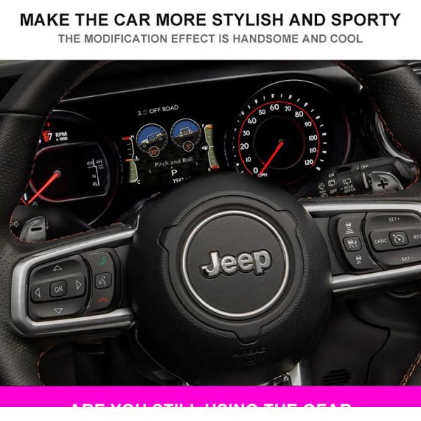 Automobile Wheel Shift Paddles For Jeep Wrangler AI Alloy ABS