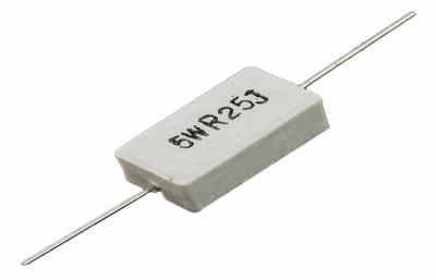 Double End Cement 5W 5 % Resistors 25 Ohm For Power Electronics Circuits