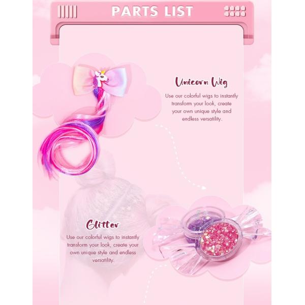 Creative Kids Hair Beauty Set Simple Fun Pretend Play Kids Cosmetic Toy