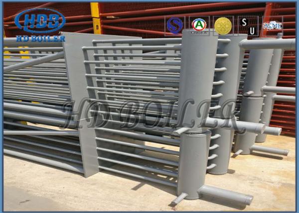 Stainless Steel Boiler Economizer Bare Tube Type With Headers On Painted SCR System Recovery Flue Gas