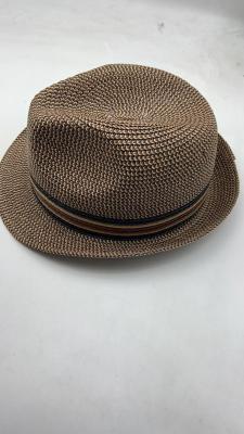 Chapéu de palha feminino de proteção de verão com fita de cerca de 15 cm de largura