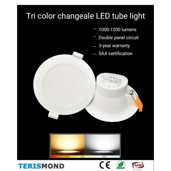 30000lm SAA-Australian 3-Color Switch Dimmable LED Downlight for Customizable Lighting