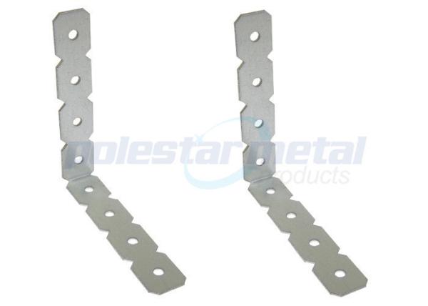 600mm Length Carbon Steel / Aluminium / Stainless Steel Angle Brackets