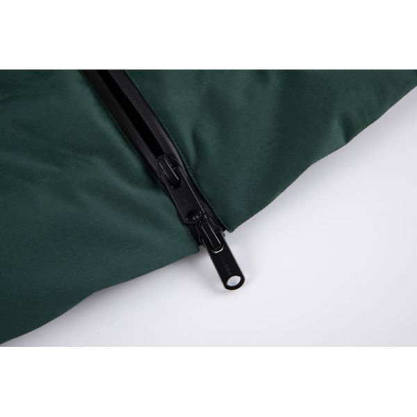 Women's Dark Green USB Heated Padded Vest with Slim Longline Fit and Built-in Heating System