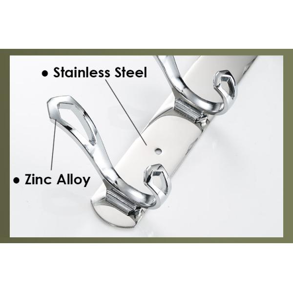 8 Inch Stainless Steel Robe Hooks Multifunctional For Jacket Bathrobe Scarf