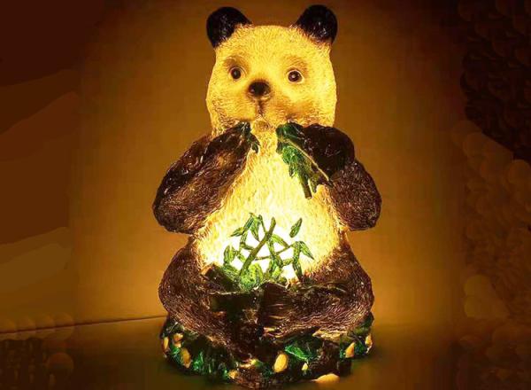 LED panda lights resin waterproof landscape lamp translucent animal outdoor park lawn lamp