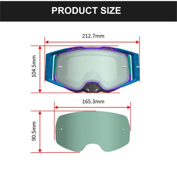 Adjustable Anti Slip Elastic Strap Sport Motocross Glasses for Dust Proof Performance