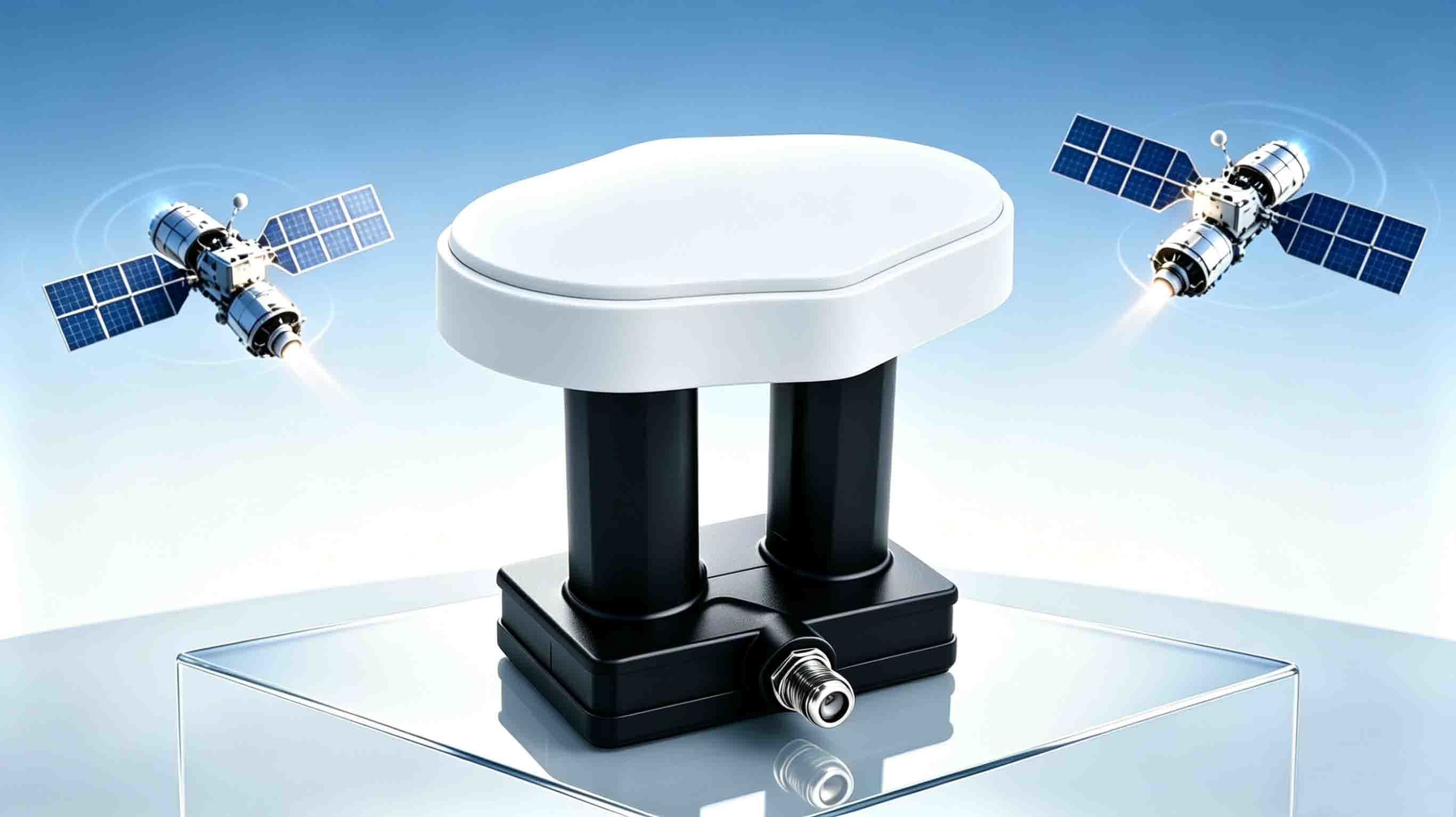 Ku-Band Monoblock LNBF ST-K212F - Dual Satellite LNB with 4°~6° Spacing, 0.7dB Noise Figure, and 10.7~12.75GHz Full Ku-Band Coverage