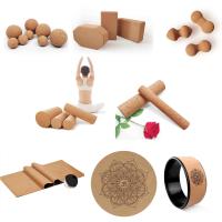 Bola suada Mat Wheel de Cork Block Yoga Roller Massage da ioga da absorção