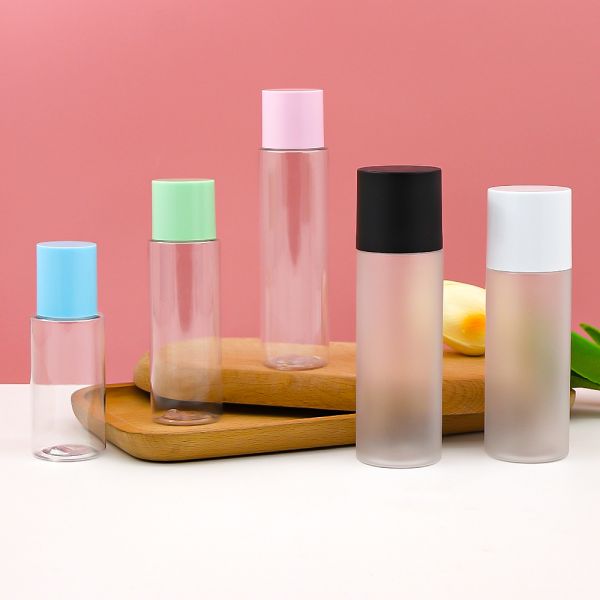 Wholesale High Impact Resistance Leak Proof Customizable PET Plastic Screw Cap Bottles for Cosmetic and Personal Care Packaging