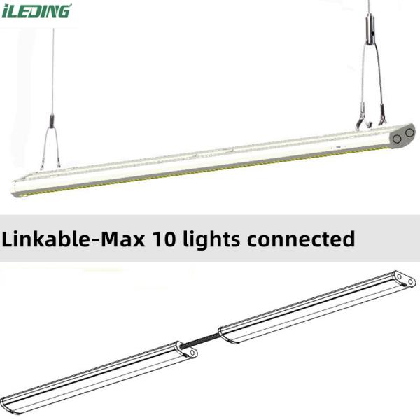 IP65 40W 46W 347V ETL DLC Office Led Wraparound Lighting Fixture Low-Profile 140Lm/W