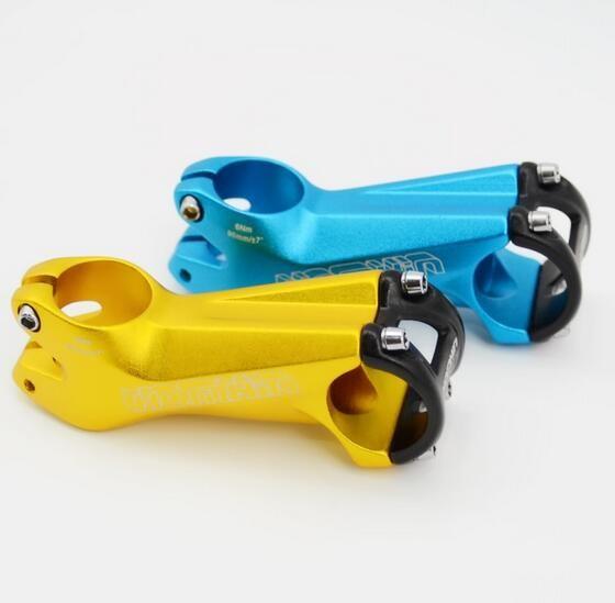 Bicicleta Stem Alloy Logotipo personalizado OEM para bicicleta XC +-17 grau 80/90/100mm comprimento Diâmetro 31,8mm