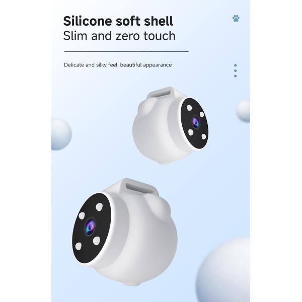 Mini cámara de acción con pulgar magnético de grabación de vídeo con arnés inalámbrico para perros